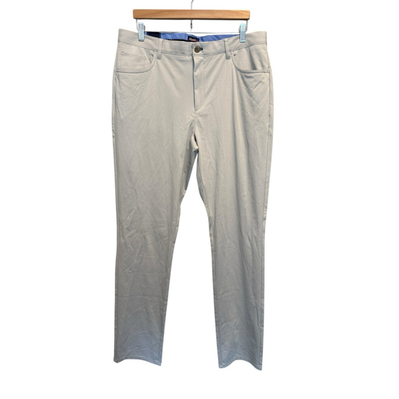 Johnnie O Osprey Golf Pants Cotton Blend Gray Size 36x34 NWT